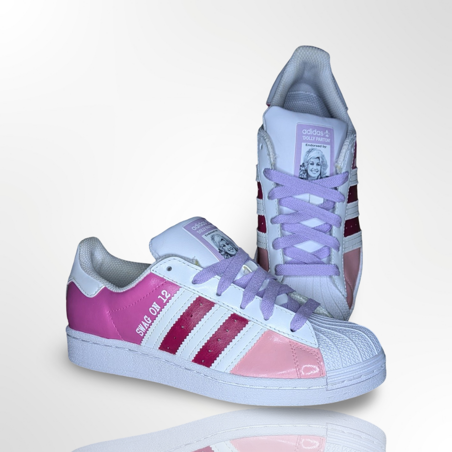 ‘Dolly Parton’ Custom Shoes - Adidas Superstar - FREE SHIPPING