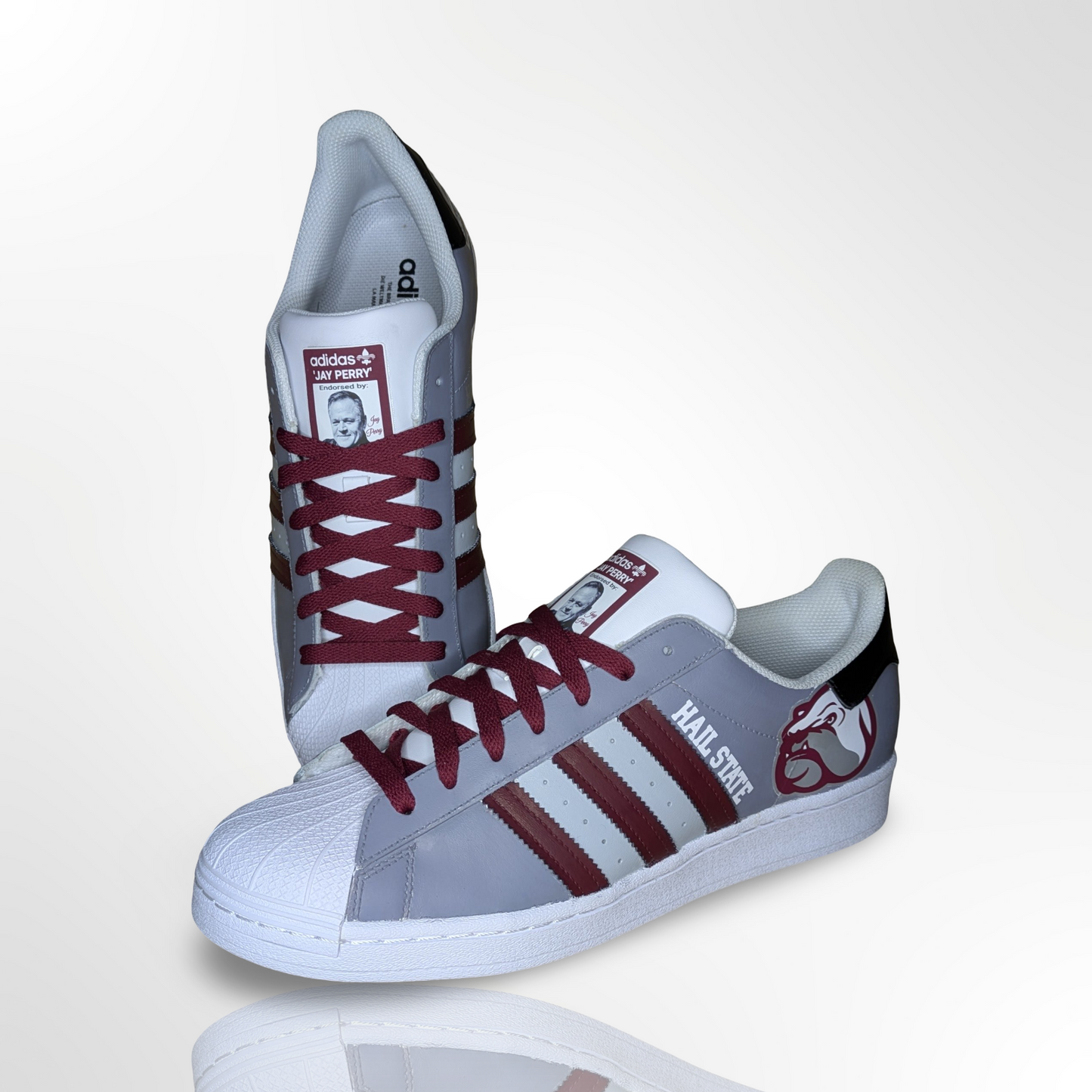 ‘Hail State’ Custom Shoes - Adidas Superstar - FREE SHIPPING