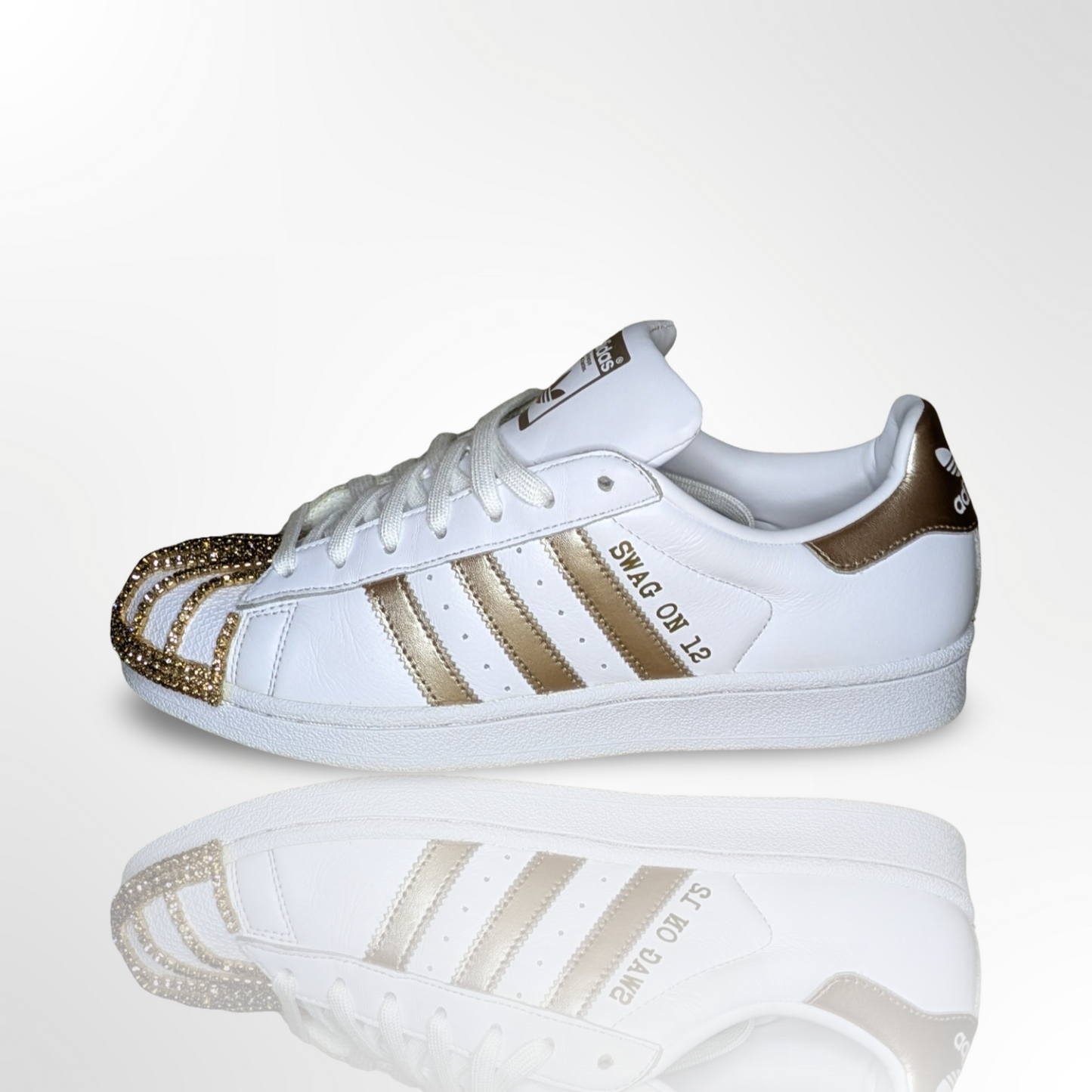 '24K Magic' Custom Shoes - Adidas Superstar - FREE SHIPPING