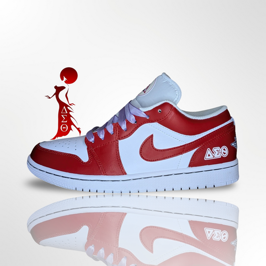 ‘Delta Sigma Theta’ Custom Shoes - Jordan 1 Low - FREE SHIPPING