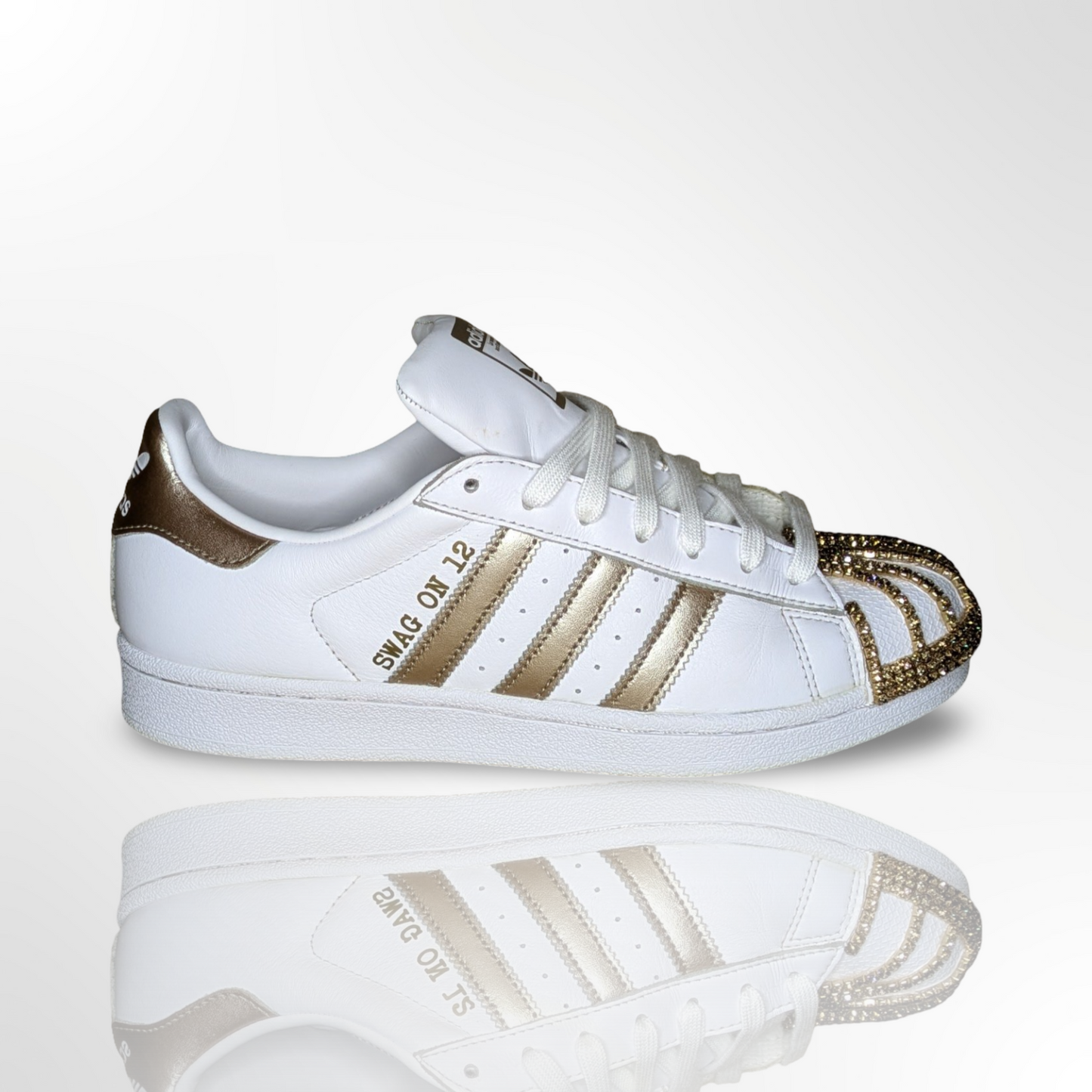 '24K Magic' Custom Shoes - Adidas Superstar - FREE SHIPPING