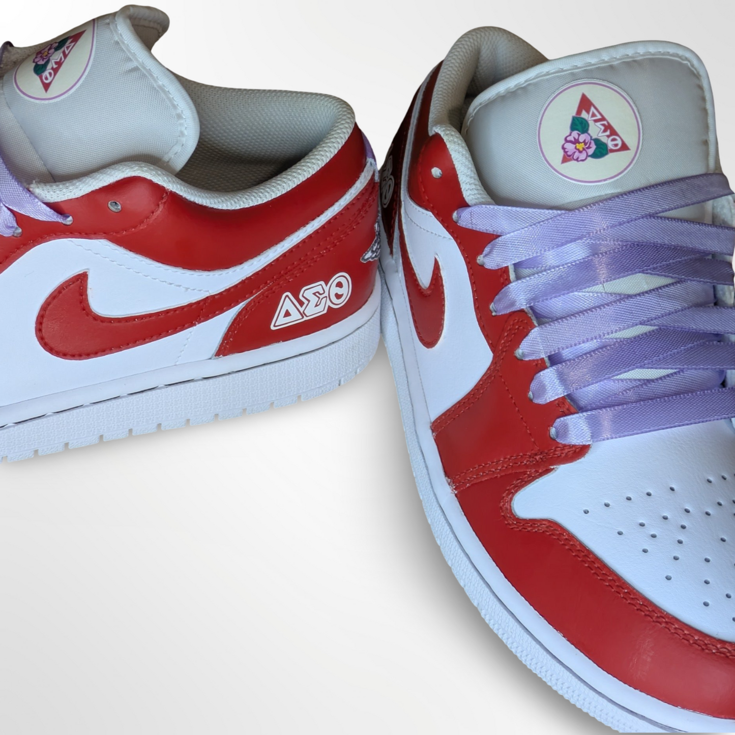 ‘Delta Sigma Theta’ Custom Shoes - Jordan 1 Low - FREE SHIPPING