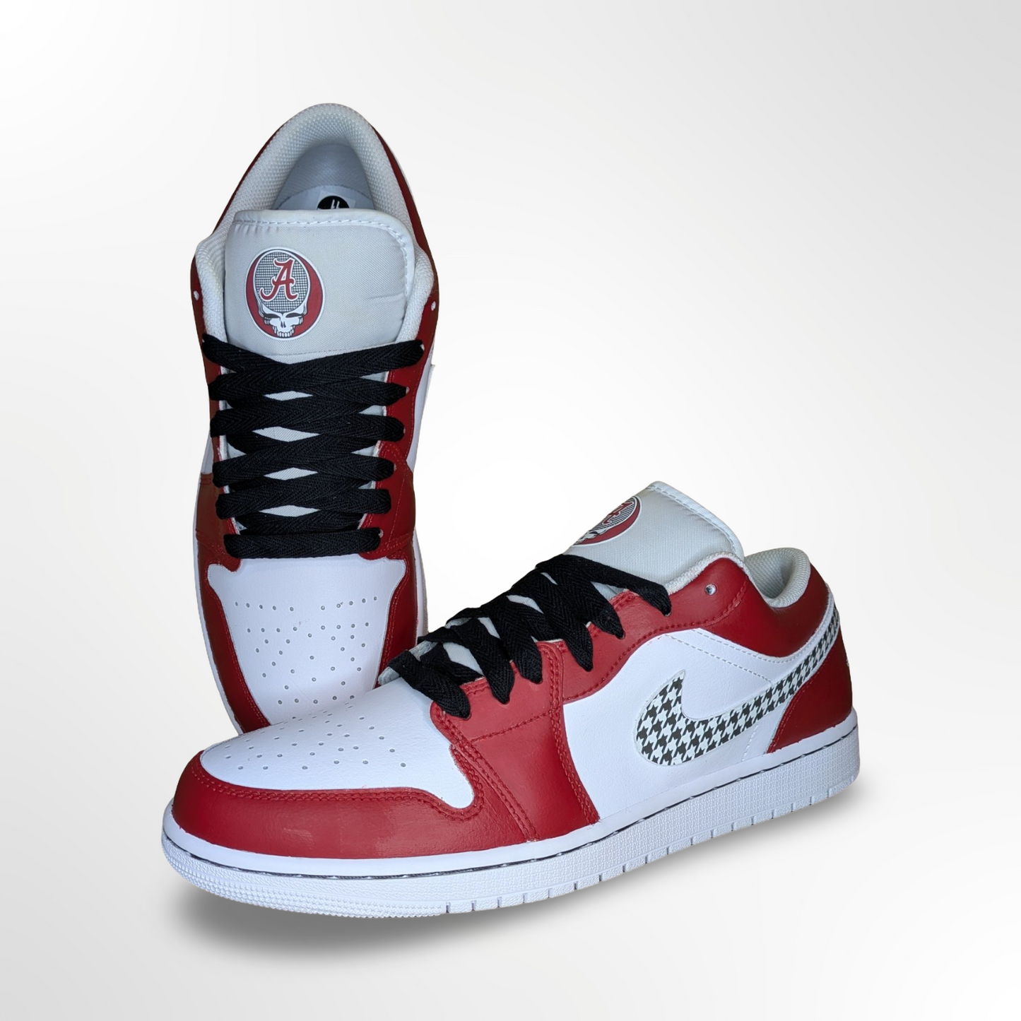 ‘Roll Away The Tide’ Alabama Custom Shoes - Jordan 1 Low - FREE SHIPPING