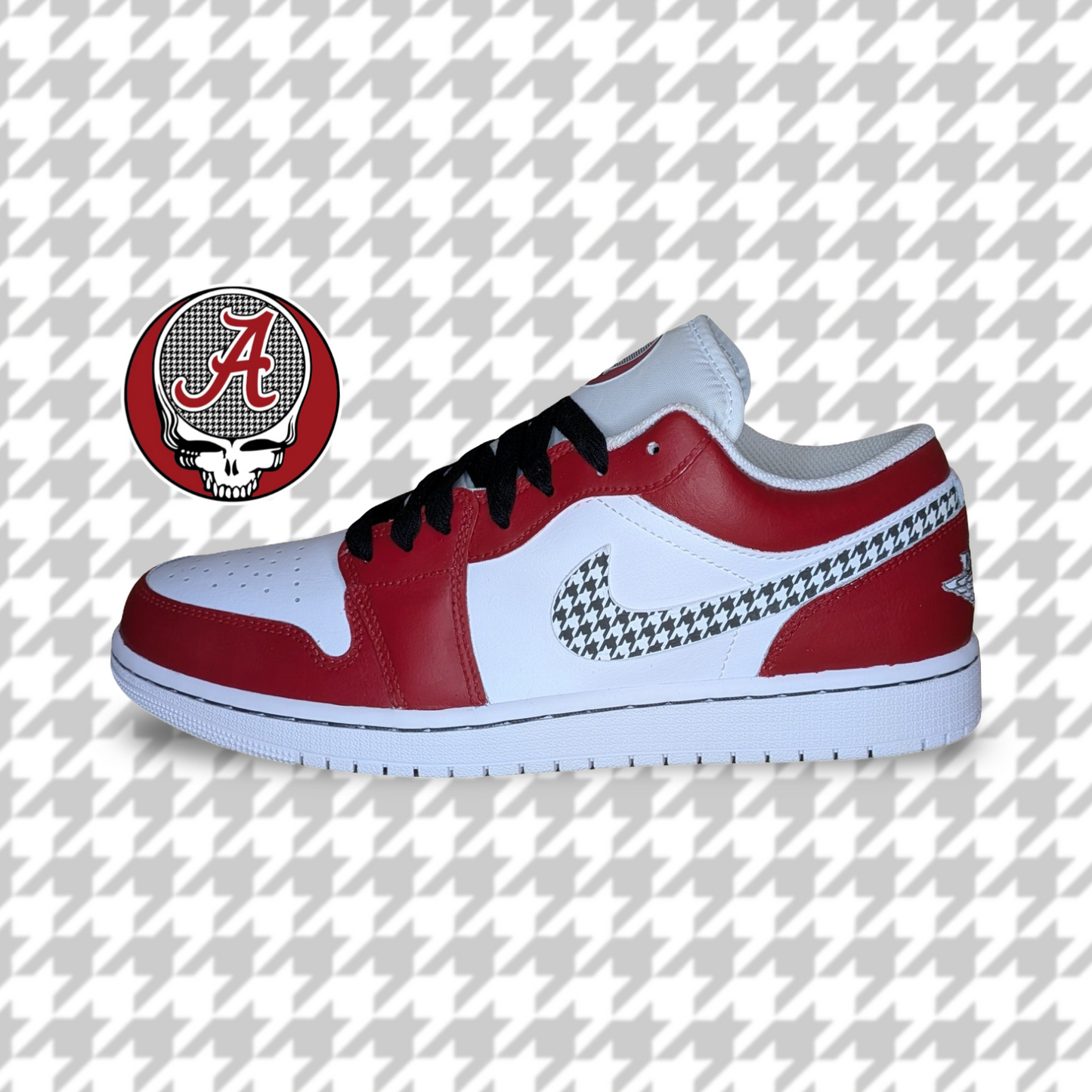 ‘Roll Away The Tide’ Alabama Custom Shoes - Jordan 1 Low - FREE SHIPPING