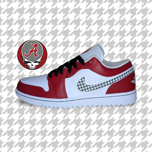‘Roll Away The Tide’ Alabama Custom Shoes - Jordan 1 Low - FREE SHIPPING