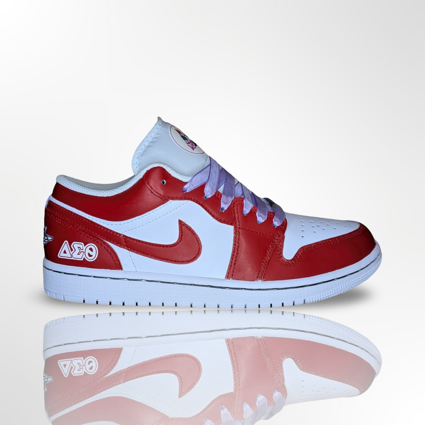 ‘Delta Sigma Theta’ Custom Shoes - Jordan 1 Low - FREE SHIPPING