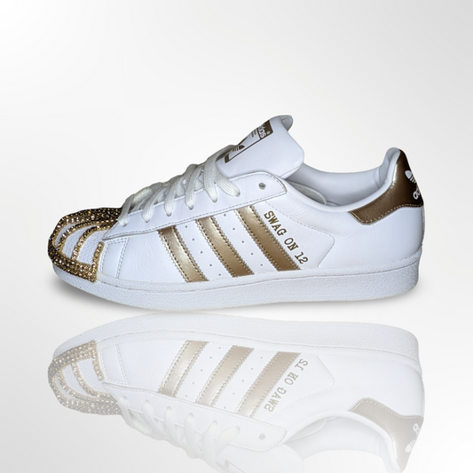 '24K Magic' Custom Shoes - Adidas Superstar - FREE SHIPPING