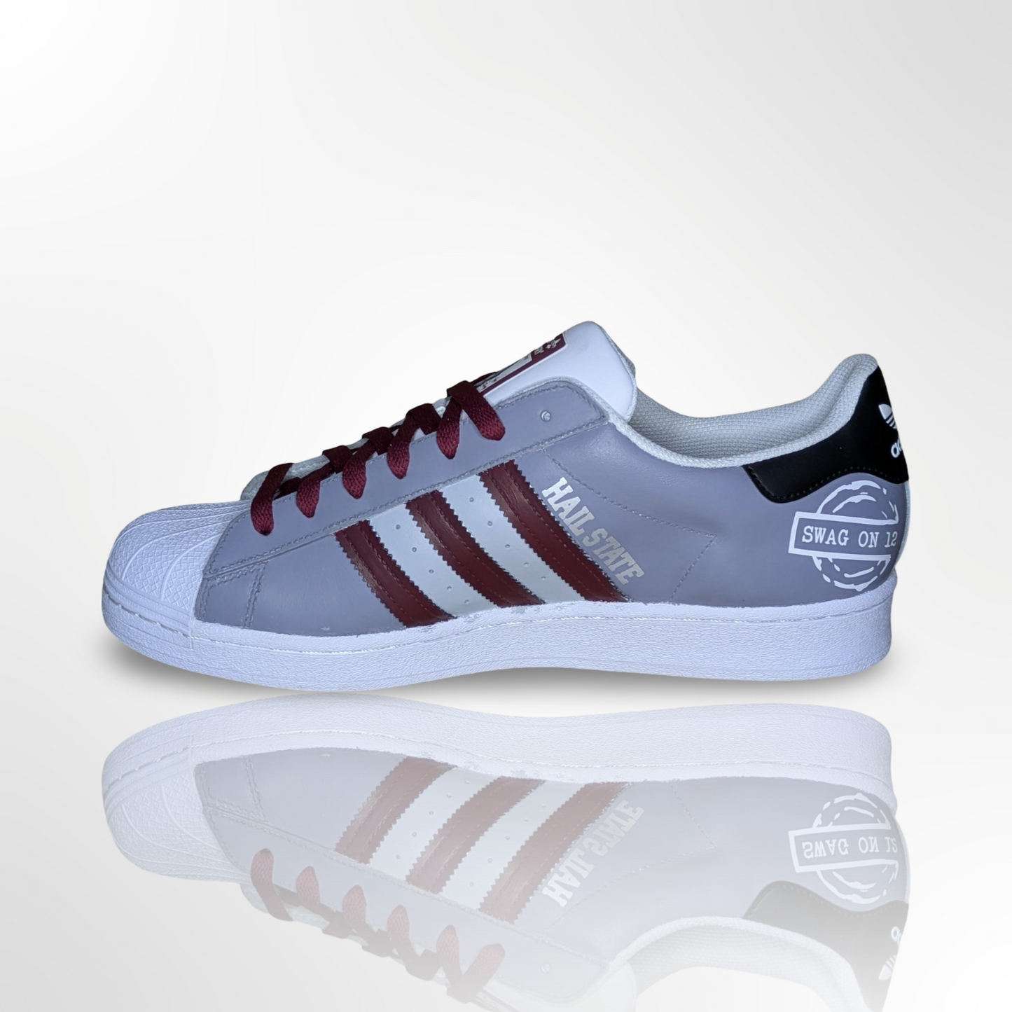 ‘Hail State’ Custom Shoes - Adidas Superstar - FREE SHIPPING
