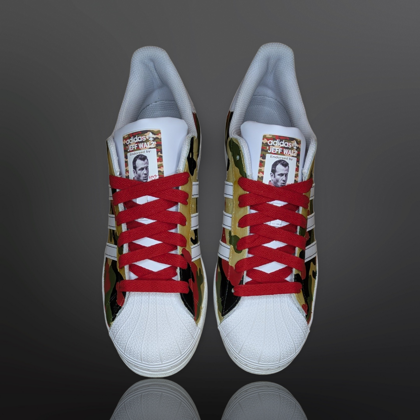 U of L ‘Camo Cards’ Custom Shoes - Adidas Superstar - FREE SHIPPING