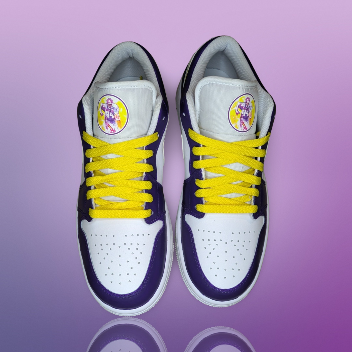 ‘Randy Miss Vikings’ Custom Shoes - Jordan 1 Low - FREE SHIPPING