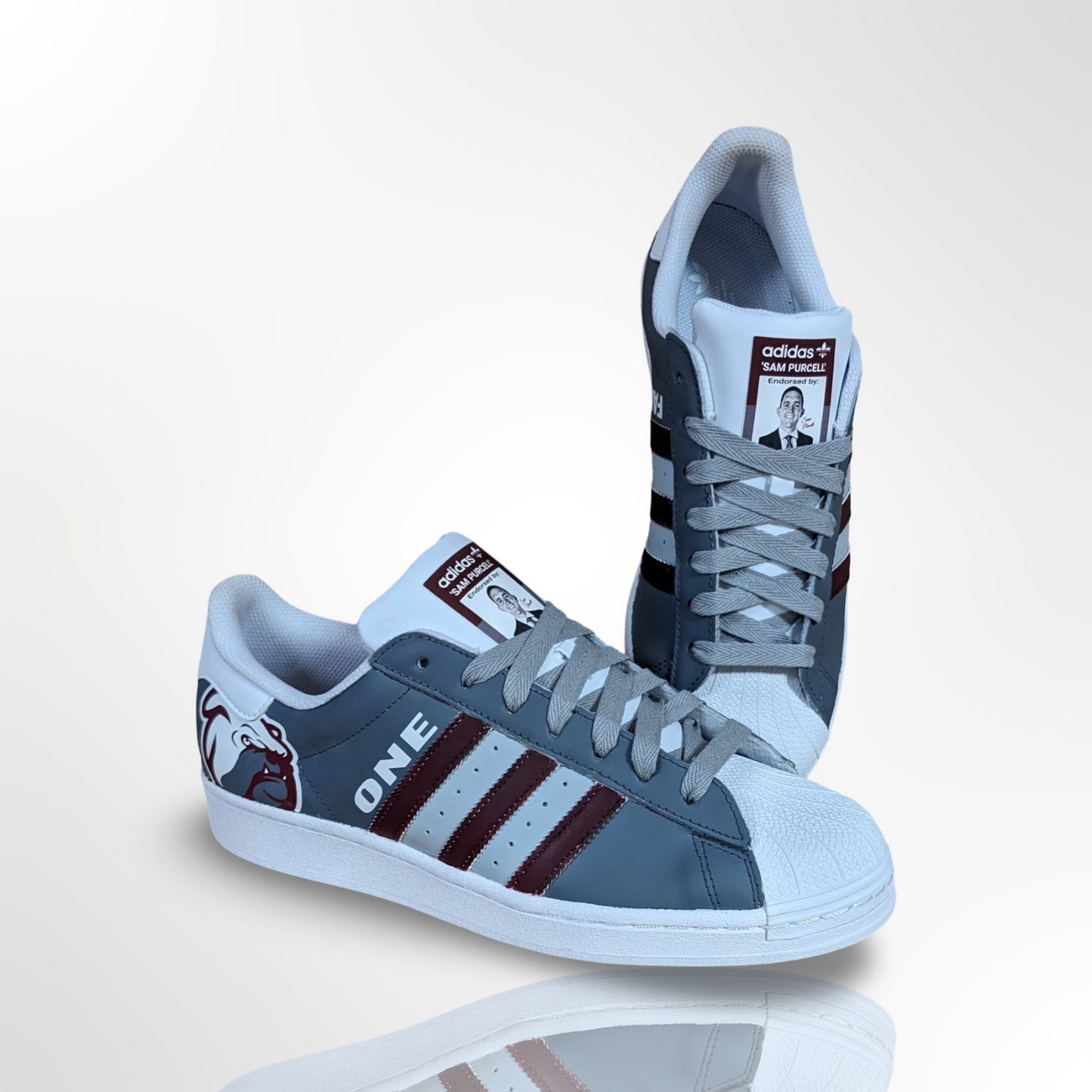 Mississippi State Custom Shoes - Superstar Shell Toe - FREE SHIPPING