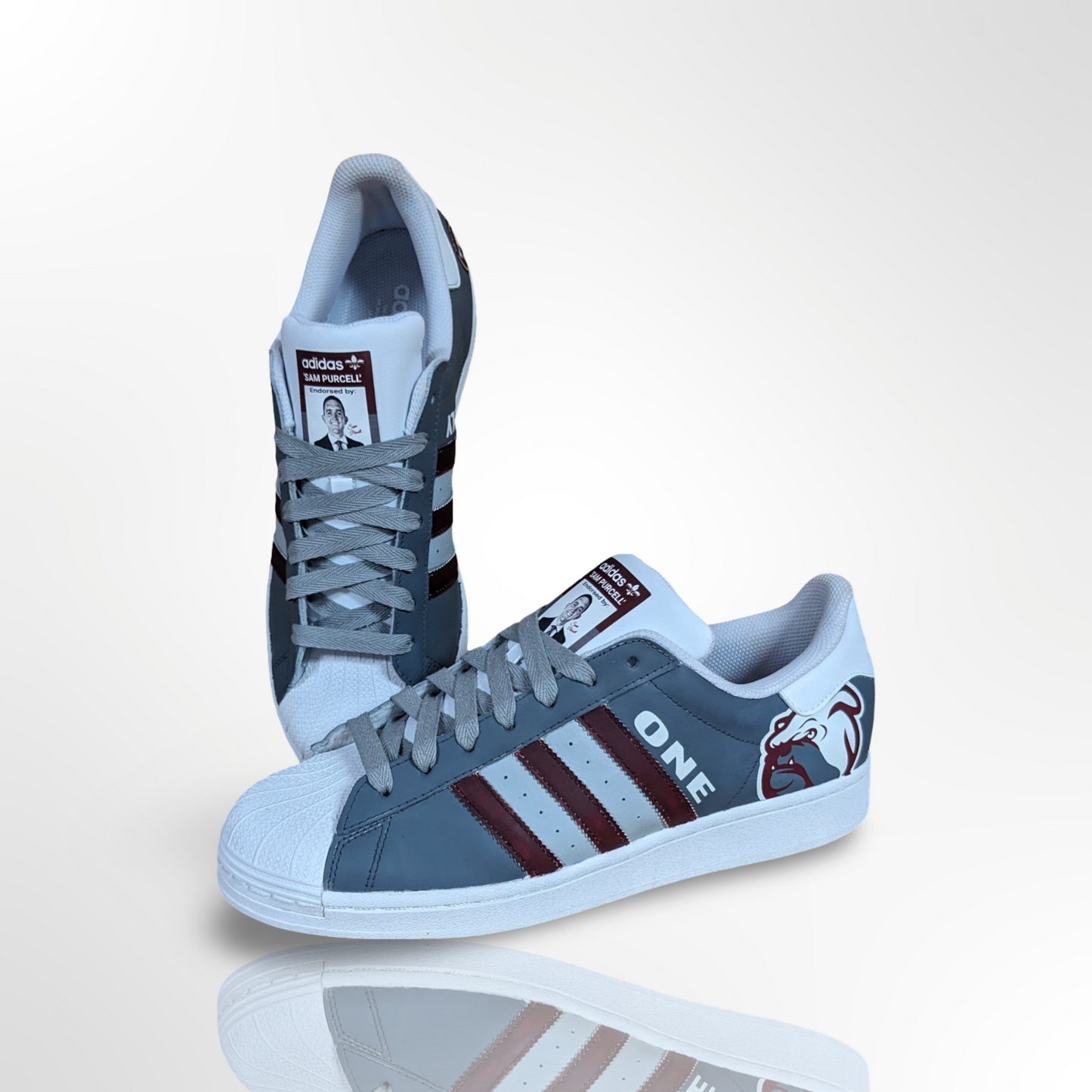 Mississippi State Custom Shoes - Superstar Shell Toe - FREE SHIPPING