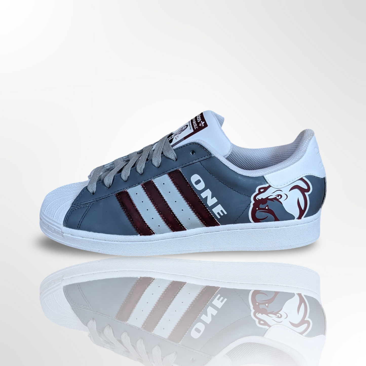 Mississippi State Custom Shoes - Superstar Shell Toe - FREE SHIPPING