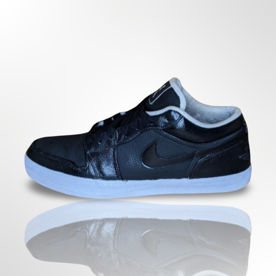 Triple Black Custom Shoes - AJ1 Low - FREE SHIPPING