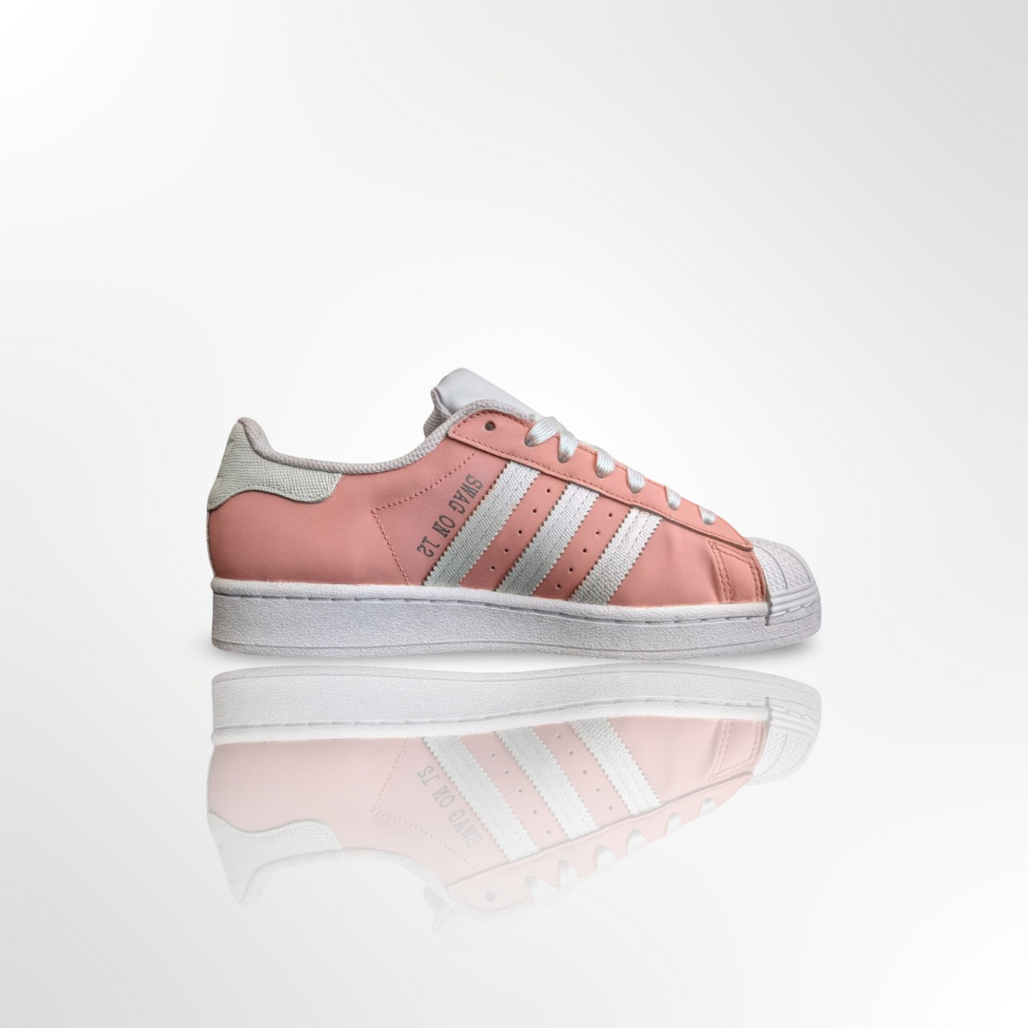 "Vintage Petal Pink" Custom Shoes - Adidas Superstar Shell Toe - FREE SHIPPING