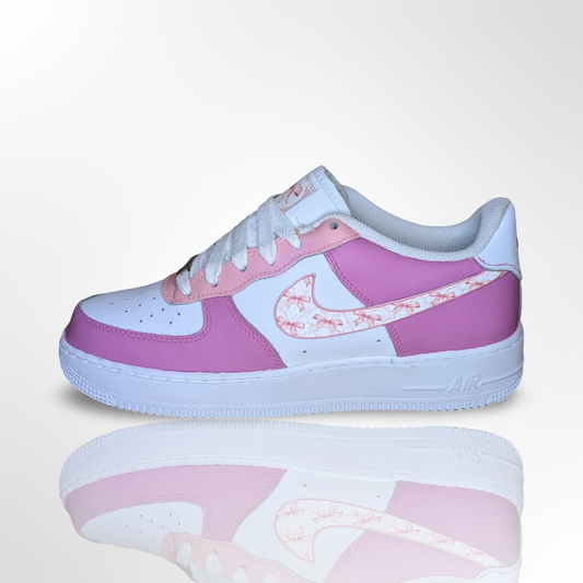 “Pretty in Pink” Custom Shoes - Nike Air Force 1 Low - FREE SHIPPING
