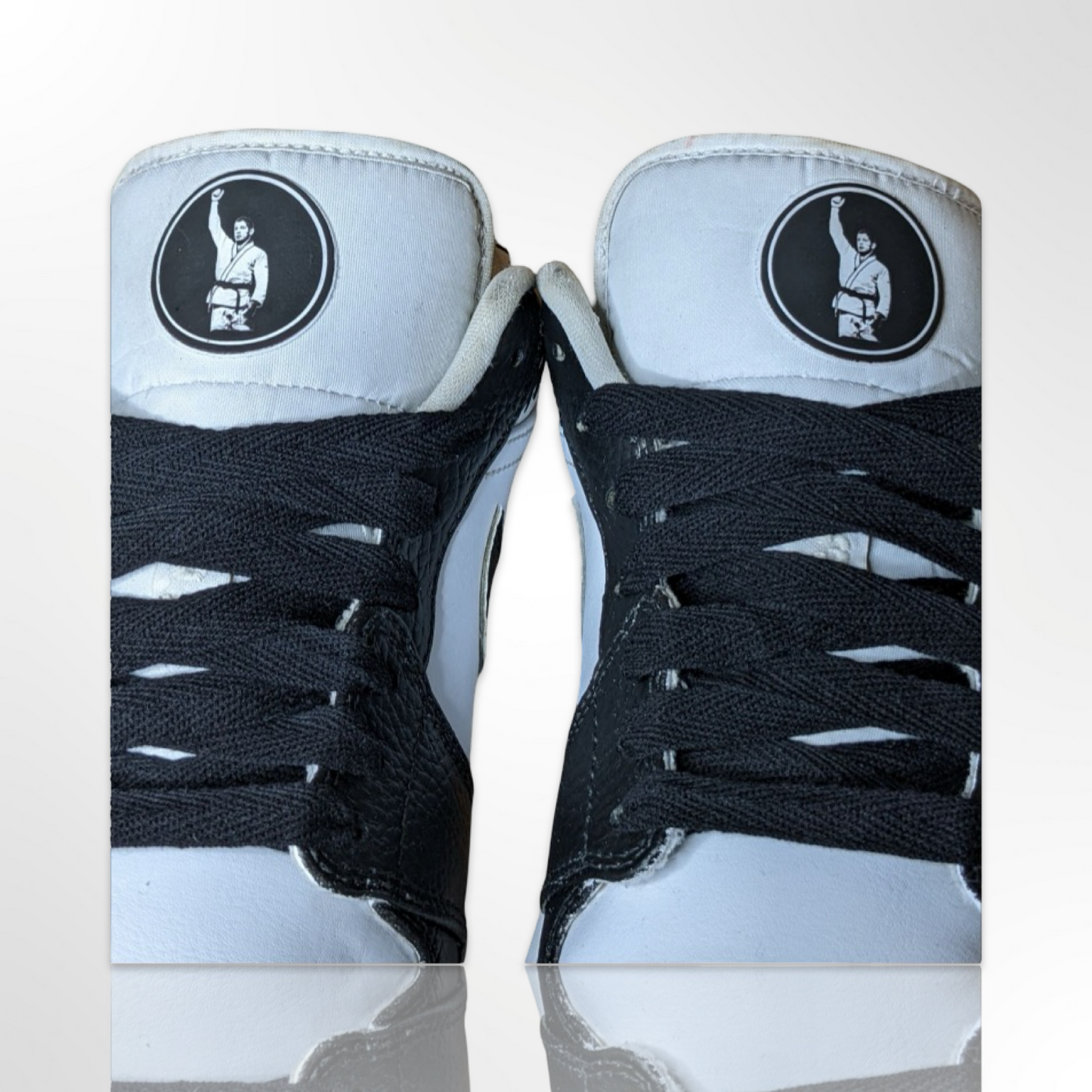 Tainan Dalpra Black/White Custom Shoes - AJ1 Low - FREE SHIPPING