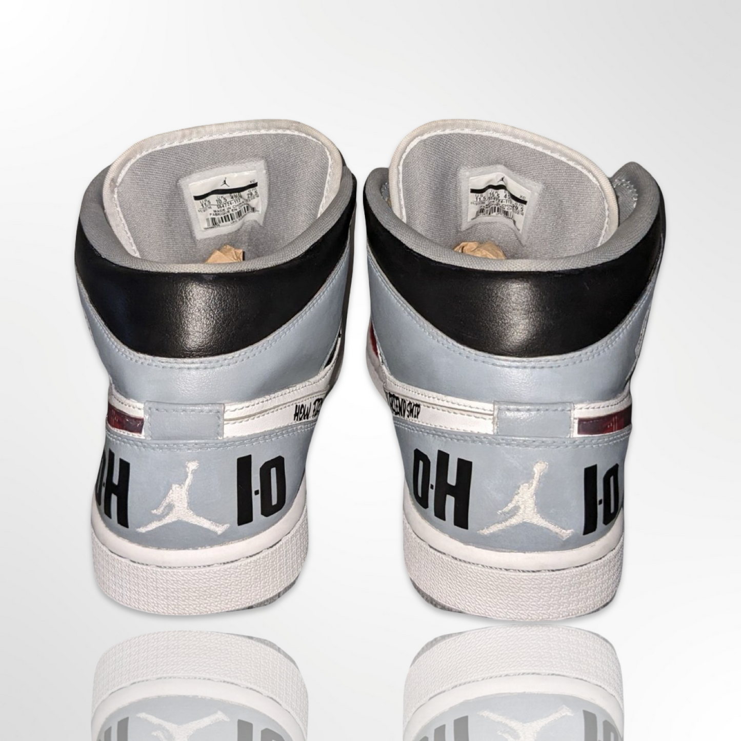 Ohio State University Red Plaid Custom Shoes - Air Jordan 1 Mid - FREE SHIPPING