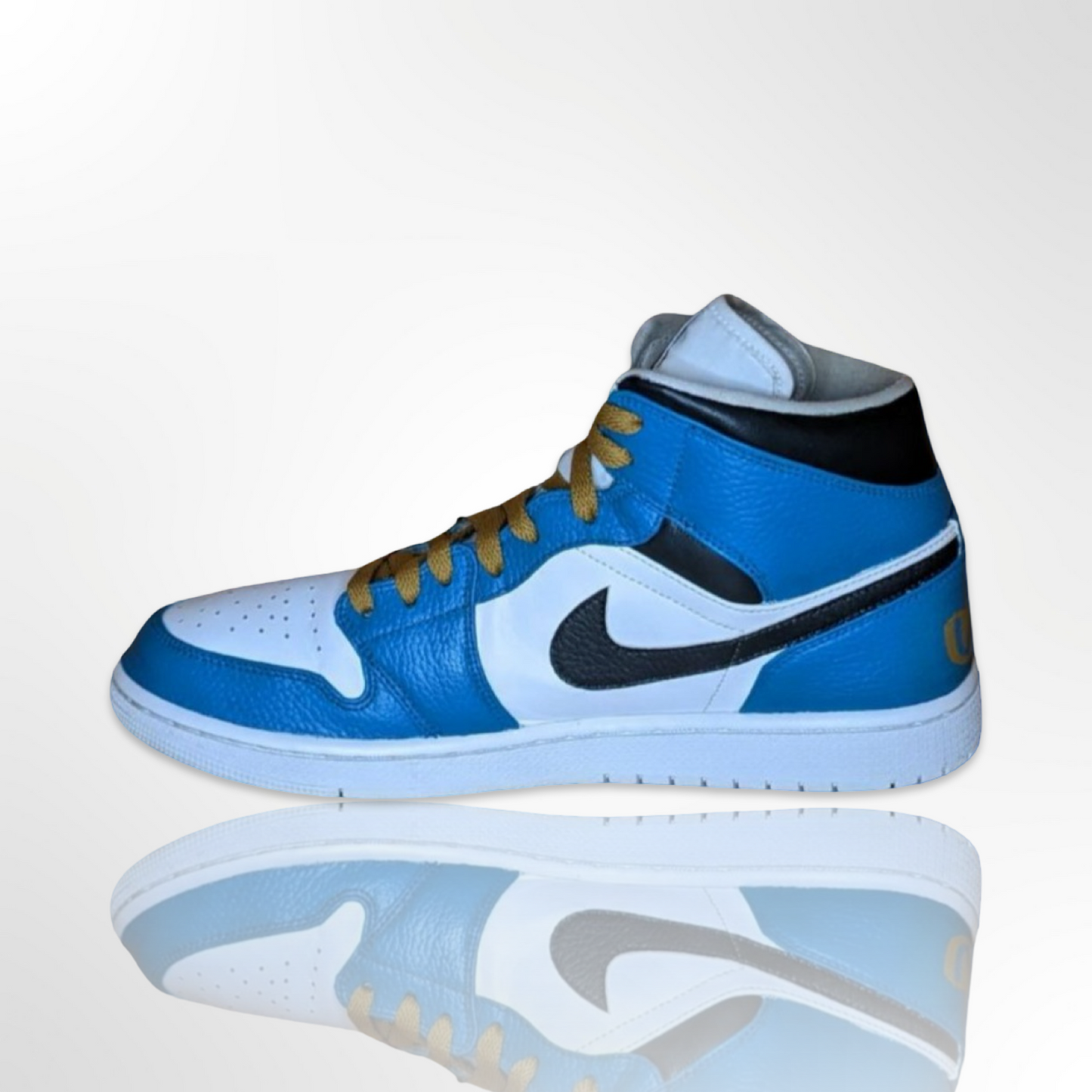 "Jacksonville Jaguars" Custom Shoes - Jordan 1 Mid - FREE SHIPPING