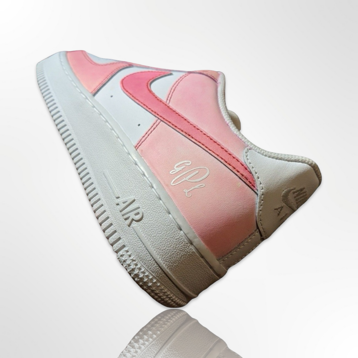 Pink/White Custom Shoes - Nike Air Force 1 Low - FREE SHIPPING