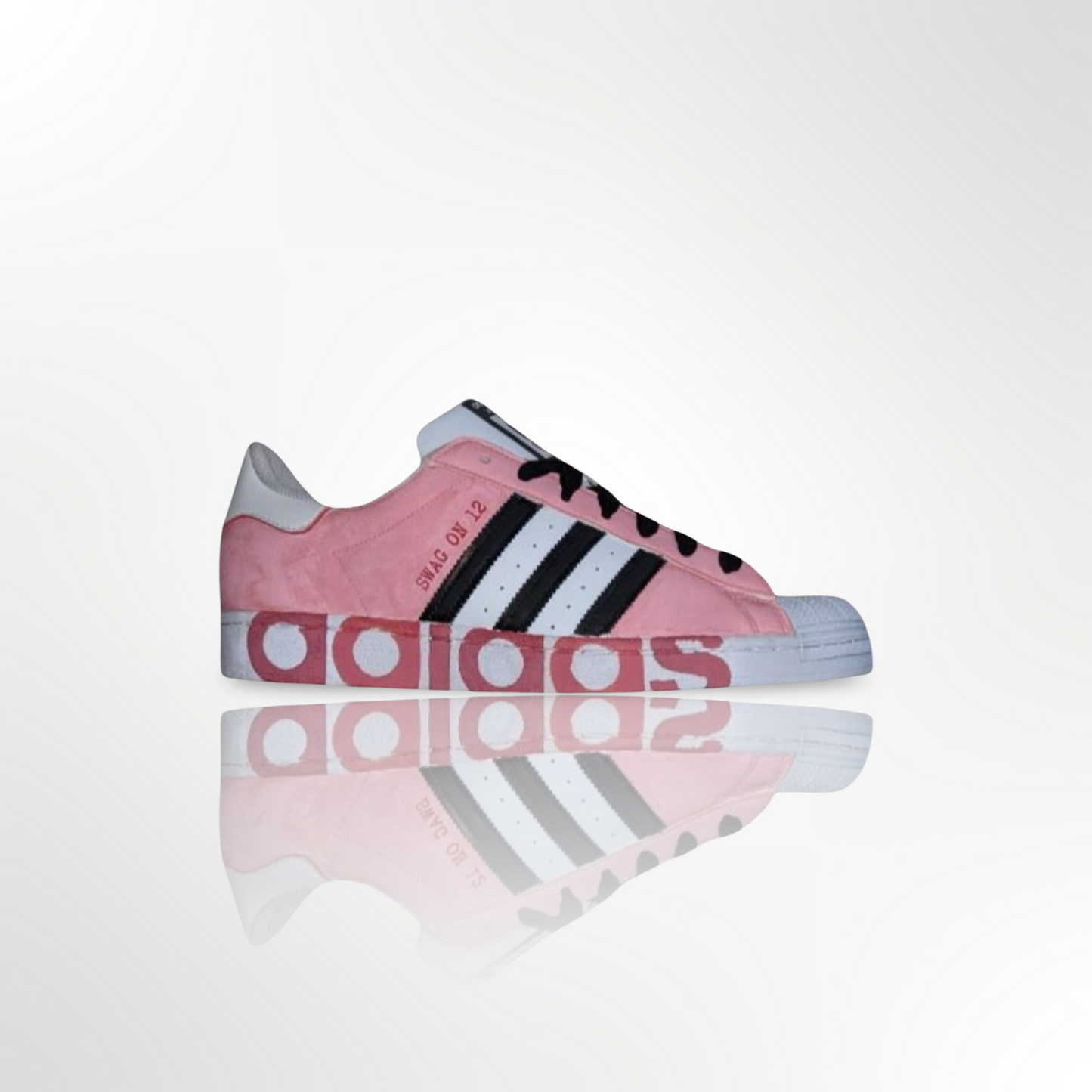 UofL University of Louisville Breast Cancer Awareness Custom Shoes- Adidas Superstar - FREE SHIPPING