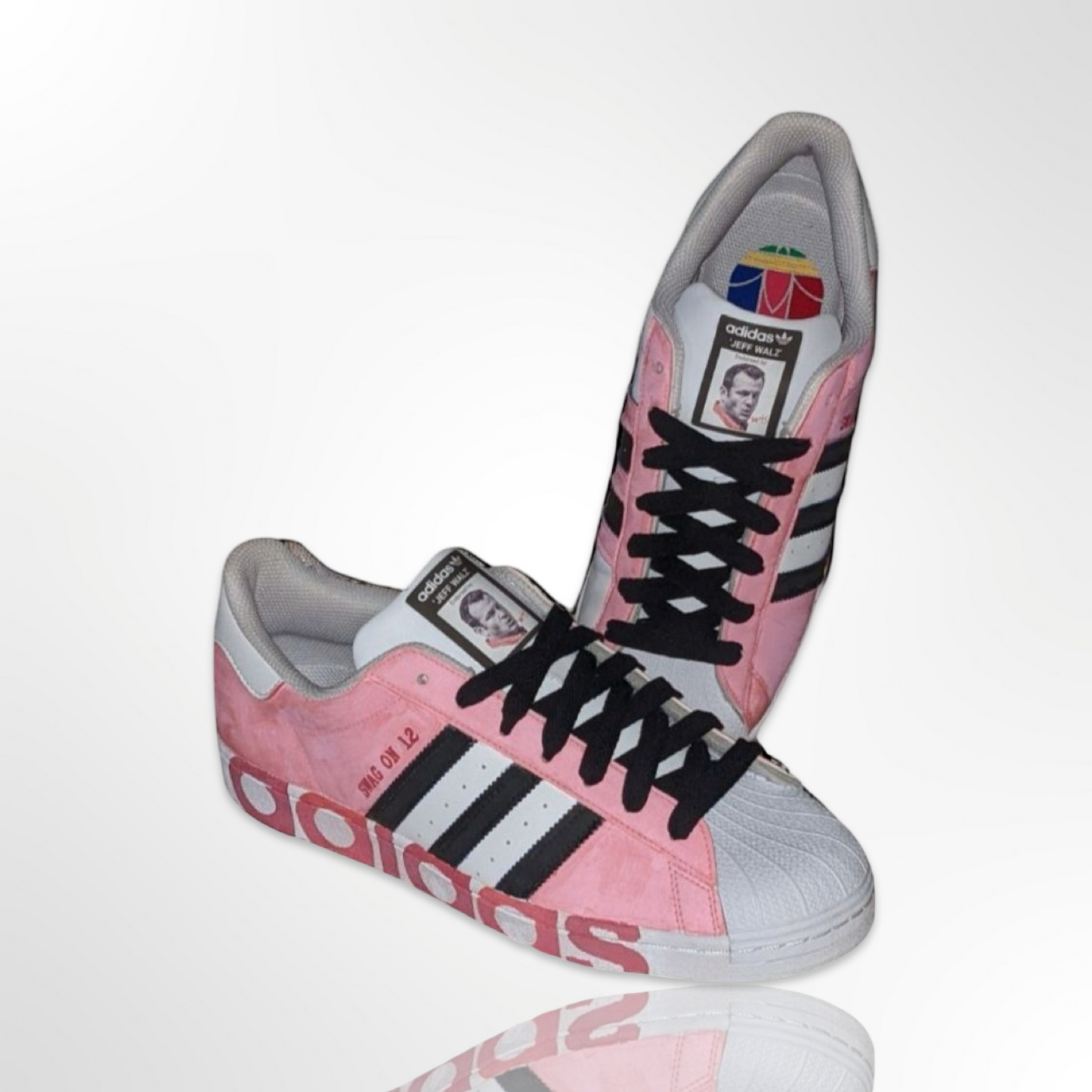 UofL University of Louisville Breast Cancer Awareness Custom Shoes- Adidas Superstar - FREE SHIPPING