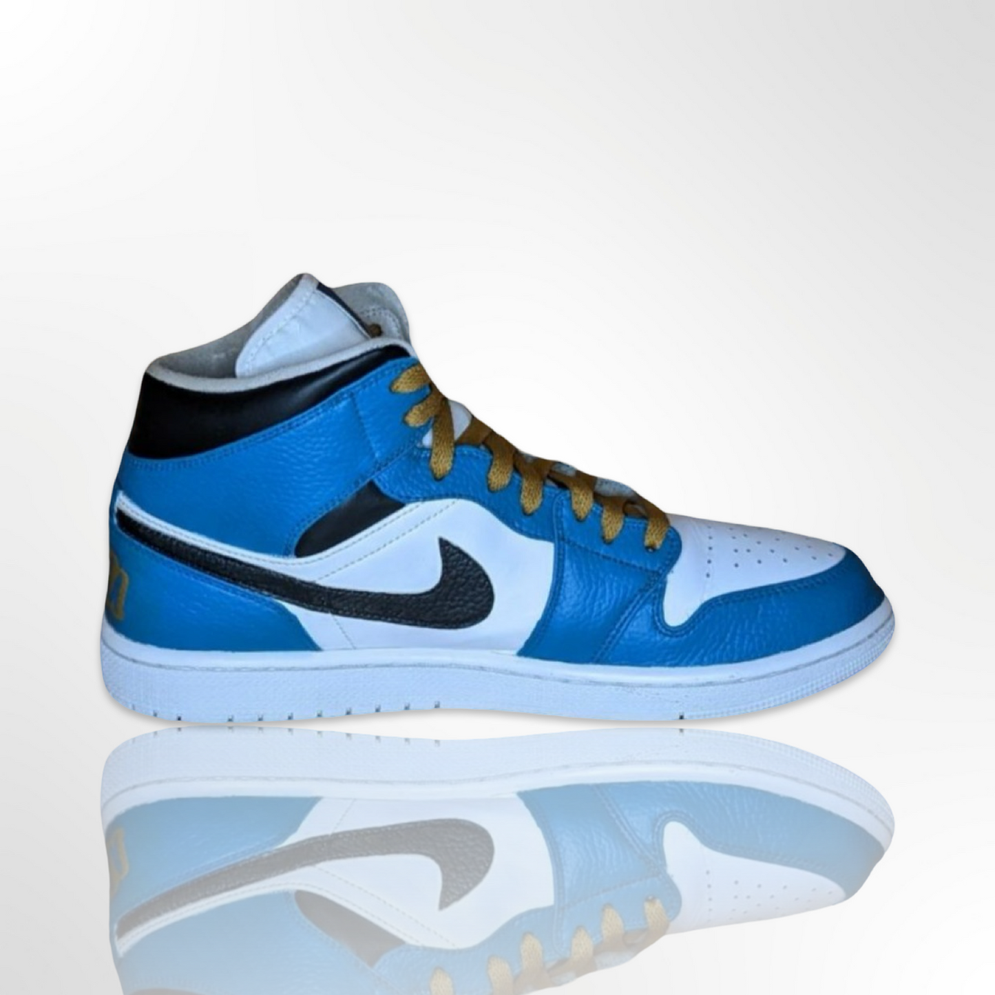 "Jacksonville Jaguars" Custom Shoes - Jordan 1 Mid - FREE SHIPPING