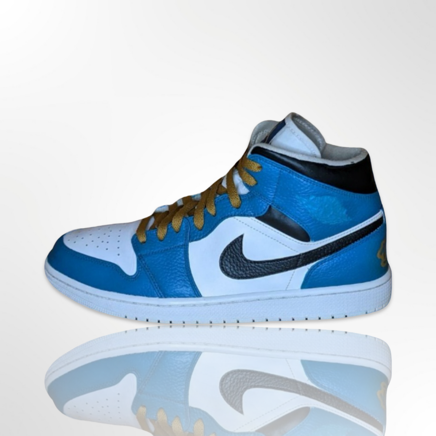 "Jacksonville Jaguars" Custom Shoes - Jordan 1 Mid - FREE SHIPPING