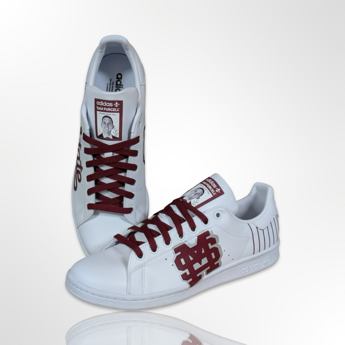 Mississippi State Custom Shoes - Adidas Stan Smith - FREE SHIPPING