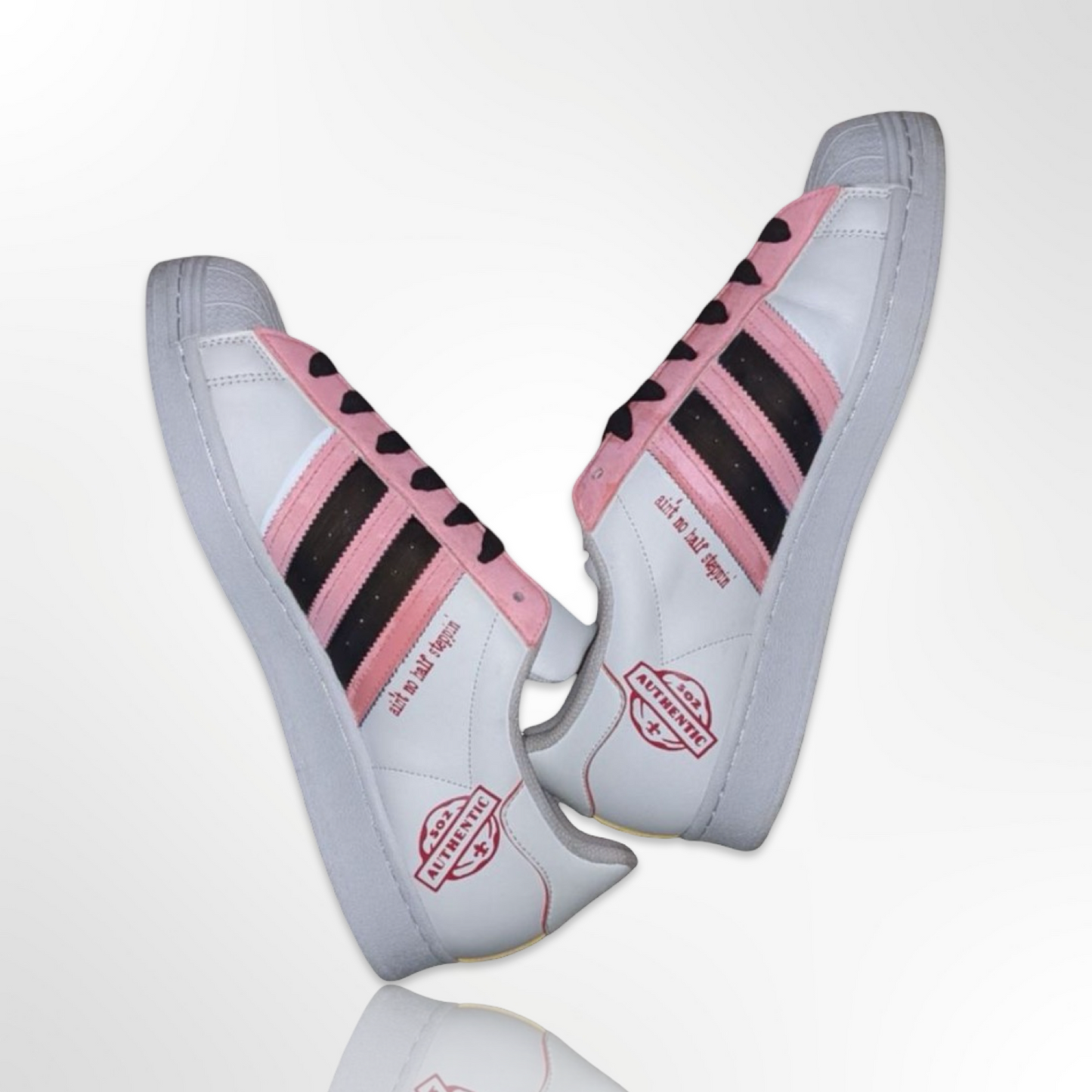 UofL University of Louisville Breast Cancer Awareness Custom Shoes- Adidas Superstar - FREE SHIPPING