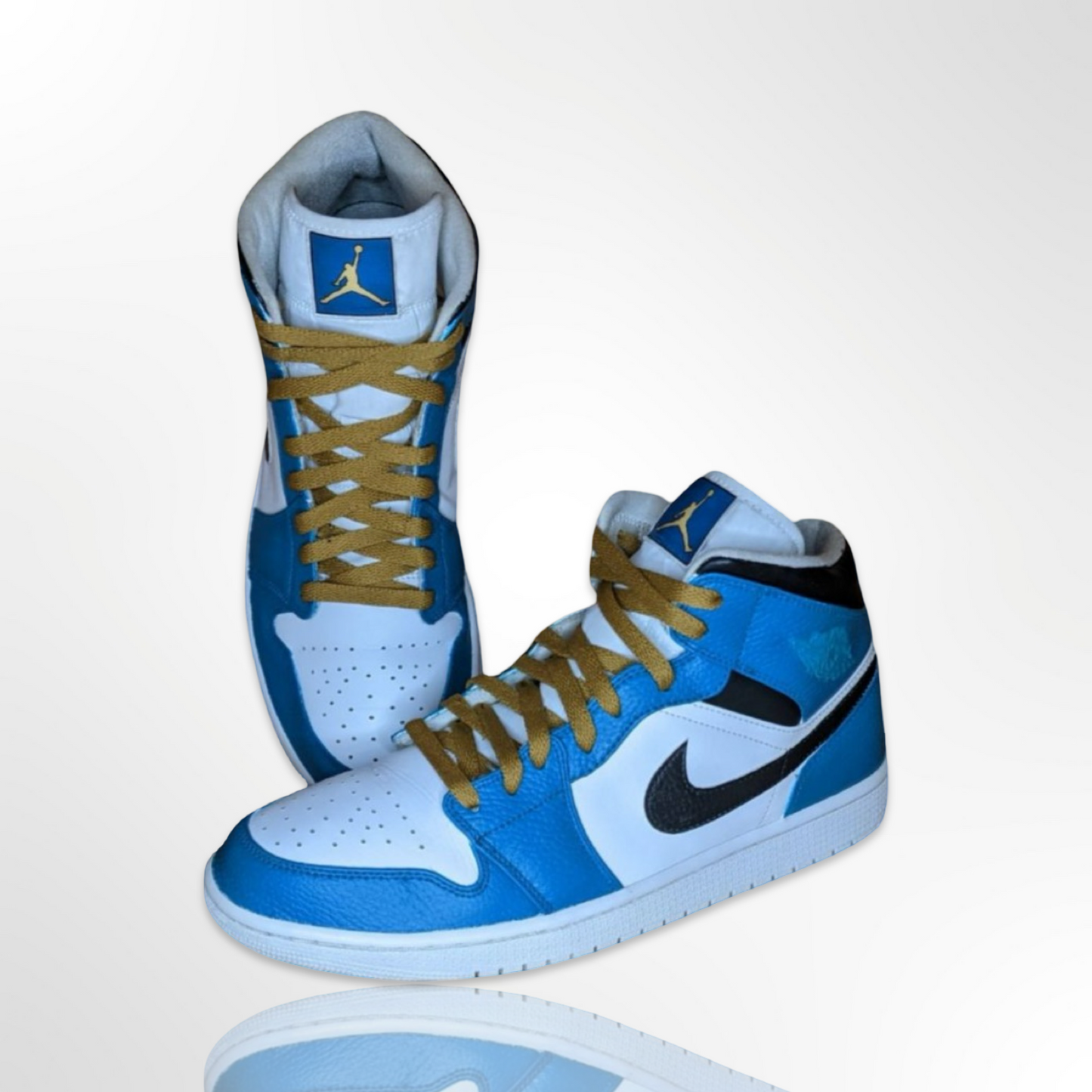 "Jacksonville Jaguars" Custom Shoes - Jordan 1 Mid - FREE SHIPPING