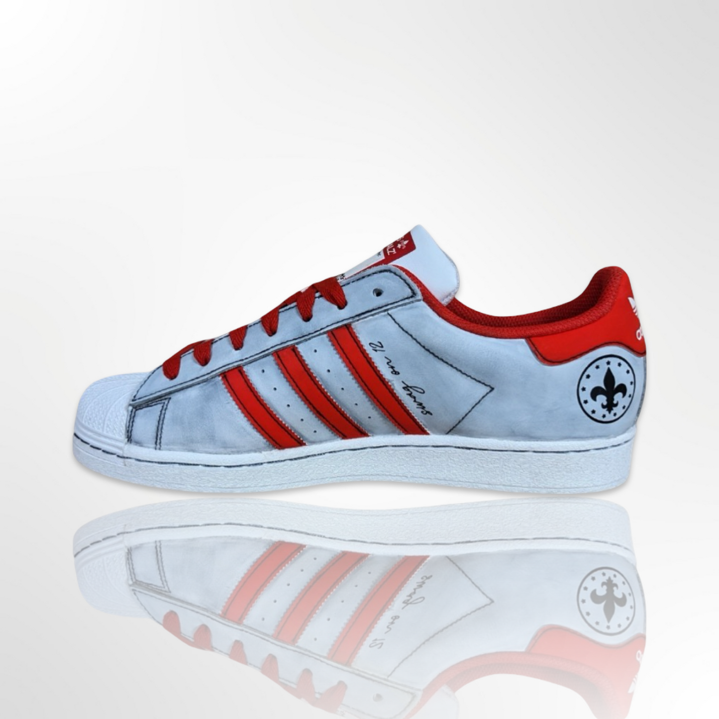 UofL University of Louisville "Rep My City" Custom Shoes - Adidas Superstar - FREE SHIPPING