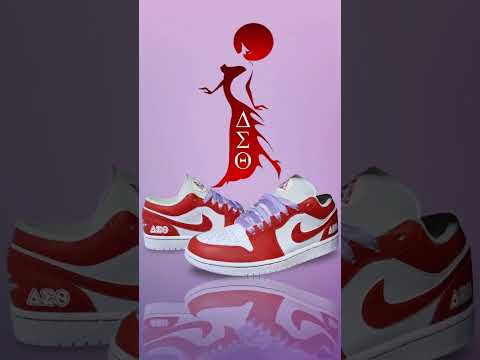 ‘Delta Sigma Theta’ Custom Shoes - Jordan 1 Low - FREE SHIPPING